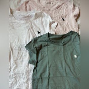 3 Abercrombie Icon Tees - never worn